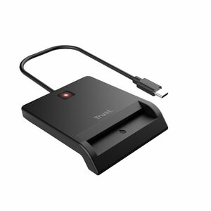 Trust Primo Contact Desktop Smart Card Reader - Black - Desktop - CableUSB 2.0 Type A