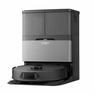 Tapo RV50 Pro Omni Cordless Robot Vacuum/Mop - Black - 3 L Dust Capacity - 95 mL Water Tank Capacity - Filter, Brush - Car