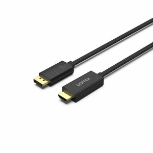 Unitek V1608A 1.80 m DisplayPort/HDMI A/V Cable - 1 - Cable for Audio/Video Device, TV - First End: 1 x DisplayPort 1.2 Di