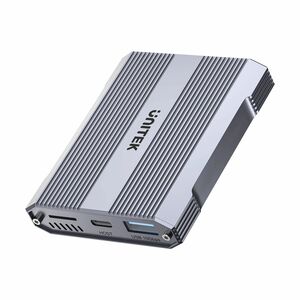 Unitek 2 Slot(s) Flash Drive/Flash Card Reader - USB Type C - 1 - 1.95 TB Flash Drive - 10 GB/s - microSD, CompactFlash, m
