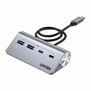 unITEK 4-in-1 USB-C 5Gbps Hub (2USB-A 5Gbps + 2USB-C 5Gbps) with USB-C Power Port