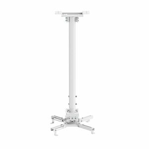 Neomounts CL25-550WH1 Ceiling Mount for Projector - White - Height Adjustable - 35 kg Load Capacity - Steel