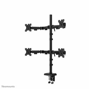 Neomounts NERO Mounting Arm for Monitor, Display - Black - Height Adjustable - 4 Display(s) Supported - 25.4 cm to 81.3 cm