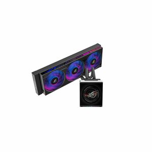 ROG Strix SLC IV 360 ARGB LCD with 5.08in IPS display AIO Q-Connector for clutter-free installation powerful pump and inte