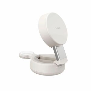 Belkin UltraCharge Pro Induktionsladegerät - Sand - für Qi2-fähiges Gerät, iPhone, Smartwatch, MagSafe-fähiges Gerät, Smar