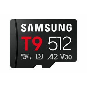""Carte microSDXC Samsung MB-MH512T - 512 Go - Classe 10/UHS-I (U3) - V30 - 200 Mo/s en Lecture - 130 Mo/sSpaceen Écriture""
