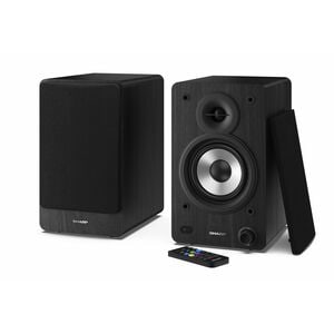 Sharp CP-SS30 2.0 Bluetooth Lautsprechersystem - 60 W RMS - Schwarz - Bücherregal, Tabletop - USB - 2