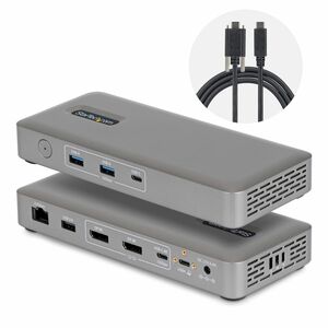 StarTech.com Dock USB-C Dual Monitor USB4, Doppio 4K senza Driver per macOS e Windows, Ricarica Laptop 100W e 2.5GbE - 2 D