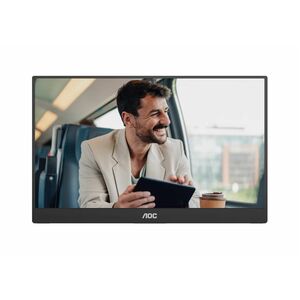 AOC 16T20E2 16" Class Full HD LED Monitor - 16:9 - Black - 39.6 cm (15.6") Viewable - In-plane Switching (IPS) Technology 