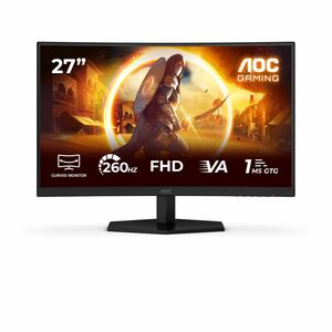 AOC AGON C27G42ZE 27" Class Full HD Curved Screen Gaming LED Monitor - 16:9 - Black, Red - 68.6 cm (27") Viewable - Fast V