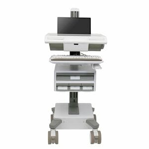 Ergotron Mosaic Laptop Cart - 2-Tiers - 4 Drawer (1x3)