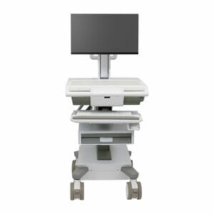 Ergotron Mosaic Medical Cart - 1-Tiers - TAA Compliant - 1 Drawer - 19.50 kg Load Capacity - 4 Casters - 127 mm Caster Siz