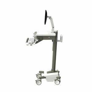 Ergotron Mosaic Medical Cart - TAA Compliant - Push/Pull Handle - 19.50 kg Load Capacity - 4 Casters - 127 mm Caster Size 