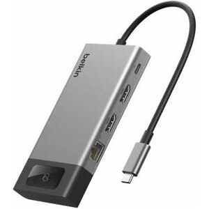 Belkin Connect 8 Port(s) USB Type C Docking Station for Monitor, Display, Notebook, Workstation - Charging Capability - 2 