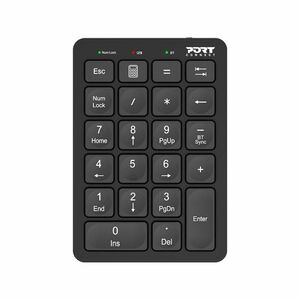 Port Keypad - Wireless Connectivity - USB Type C Interface - Bluetooth - TAB, NumLock, Backspace Hot Key(s) - Windows, mac