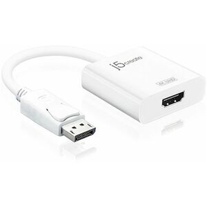 j5create JDA158 A/V Adapter - 1x Displayport 1.2 Digital Audio/Video - Male - 1x HDMI 1.4a Digital Audio/Video - Female - 