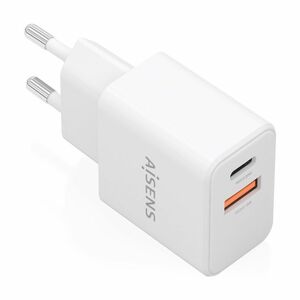 GAN CHARGER 20W USB-C PD3.0 USB-A QC3.0 WHITE