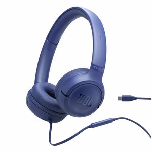 JBL Tune 530C Wired On-ear, Over-the-head Stereo Headset - Blue - Binaural - Ear-cup - 30 Ohm - 20 Hz to 40 kHz - USB Type C