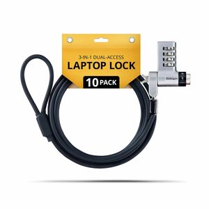 StarTech.com Kabelschloss Für Notebook, Docking Station, Laborausrüstung, Monitor - TAA-konform - 2,01 m Kabel - Zurückset