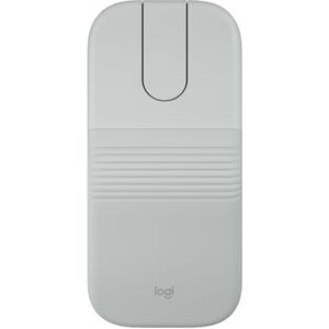 Logitech Mobi Fold Travel 鼠标 - 蓝牙/射频 - 4 按钮 - 2 可编程按钮 - 灰白色 - PC, Mac - 无线 - 10 m - 2.40 GHz - 可充电 - 4000 dpi - 滚轮 - 对称