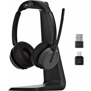 EPOS IMPACT Wireless Over-the-head, On-ear Stereo Headset - Microsoft Teams Certification - Binaural - Supra-aural - 2987 