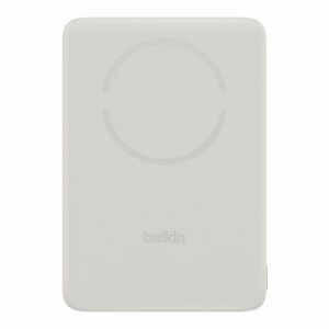 Belkin BoostCharge Power Bank - Sand - For Qi2-enabled Device, iPhone - 10000 mAh - 30 W - USB Type-C Connector - 2 x USB 