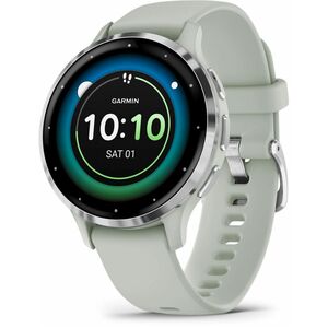Garmin Venu 3S Smart Watch - Sage Gray Body Color - Phone, Speaker, Text Messaging - Sleep Quality, Stress - GPS - 240 Hou