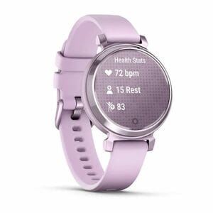 Garmin Lily 2 Smart Watch - 35.40 mm Case Height - 35.40 mm Case Width - Nebula Pink Case Color - Lilac Band Color - Anodi