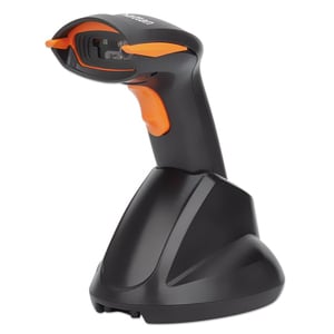 Wireless 2D Handheld Barcode Scanner, 250mm Scan Depth, up to 80m effective range (line of sight), Max Ambient Light 100,0
