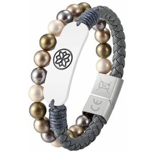 Carneo Smart Band - Grey Band Color - Leather Band Material - Near Field Communication - Water Proof Water Resistant