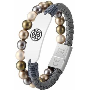 Carneo Smart Band - Grey Band Color - Leather Band Material - Near Field Communication - Water Proof Water Resistant