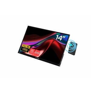 Verbatim LIGHT 14" Class LED Touchscreen Monitor - 16:9 - 6 ms - 14" Viewable - On-cell Touch - 10 Point(s) Multi-touch Sc