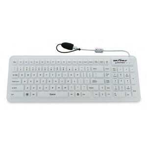 Seal Shield Glow 2 Waterproof Keyboard Backlit Magnetic Backing - Cable Connectivity - USB Interface - 106 Key(s) - Englis