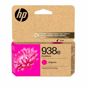 HP EvoMore 938e Original High Yield Inkjet Ink Cartridge - Magenta - 1 Pack - 1,650 pages