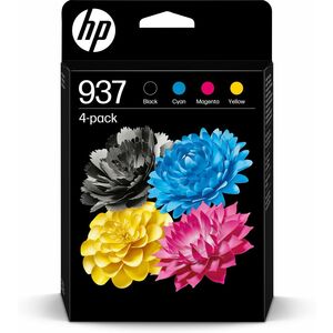 HP 937 Original Inkjet Ink Cartridge - Multi-pack - Black, Cyan, Magenta, Yellow - 4 / Pack - 27 mL Black, 10 mL Cyan, 10 