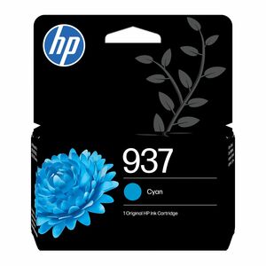 HP 937 Original Inkjet Ink Cartridge - Cyan - 1 Pack - 10 mL - 800 Pages