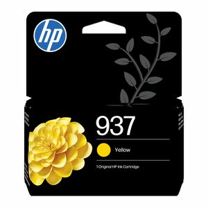 HP 937 Original Standard Yield Inkjet Ink Cartridge - Yellow - 1 Pack - 10 mL - 800 Pages