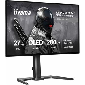 iiyama G-MASTER Titan Falcon GOB2701QSC-B1 27" Class WQHD Gaming OLED Monitor - 16:9 - Black - 68.6 cm (27") Viewable - ME