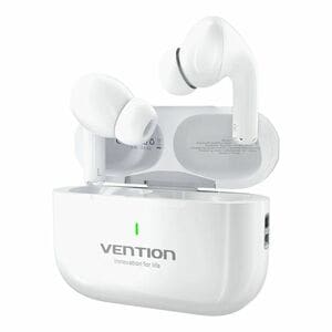 Vention Echo Lite NBV True Wireless Earbud Stereo Earset - White - Binaural - In-ear - 1000 cm - Bluetooth - 2.40 MHz to 2