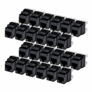StarTech.com Gold Plated Network Connector - 24 / Pack - TAA Compliant - 1 x RJ-45 Network - Female - Black