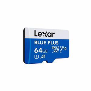 Lexar BLUE PLUS 64 GB Class 10/UHS-I (U1) V10 microSDXC - 100 MB/s Read - 10 Year Warranty