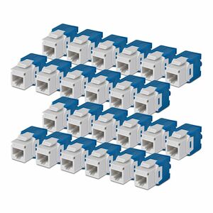 StarTech.com Gold Plated Network Connector - 24 / Pack - TAA Compliant - 1 x RJ-45 Network - Female - White
