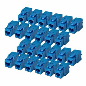 StarTech.com Gold Plated Network Connector - 24 / Pack - TAA Compliant - 1 x RJ-45 Network - Female - Blue