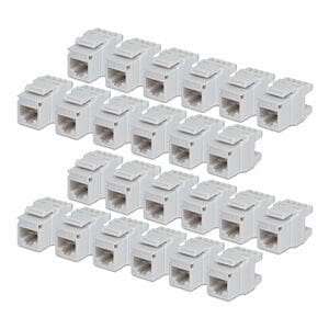 StarTech.com Gold Plated Network Connector - 24 / Pack - TAA Compliant - 1 x RJ-45 Network - Female - White
