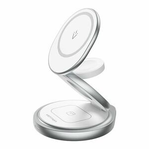 Vention FGE Induction Charger - Silver - For MagSafe-enabled Device, iPhone - 9 V DC, 12 V DC Input - Input connectors: US