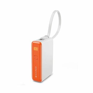 Hyperjuice Flex HJ5401OGGL Power Bank - Vermilion Orange - For Smartphone, Tablet PC, Notebook, USB Type A Device, USB Typ