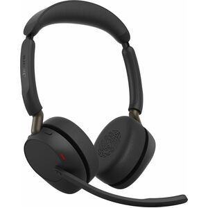 Jabra Evolve3 65 Wired/Wireless On-ear, Over-the-head Stereo Headset - Binaural - Supra-aural - 3000 cm - Bluetooth - 16 O
