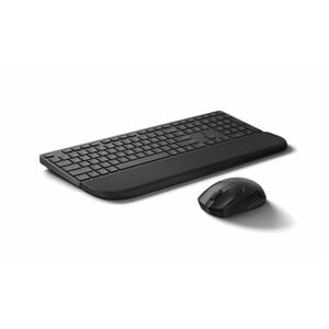 HP 585C Tastatur & Maus - Tastatur, Kabellos, Bluetooth/RF 2,40 GHz USB Typ-A, Plunger, Schwarz - Maus, Mehrfach-Oberfläch