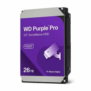 WD Purple Pro WD260PURP 26 TB Hard Drive - 3.5" Internal - SATA - Conventional Magnetic Recording (CMR) Method - Server, C