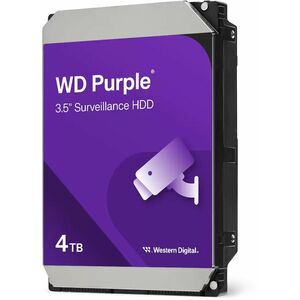 WD Purple WD44PURZ 4 TB Hard Drive - 3.5" Internal - SATA - Conventional Magnetic Recording (CMR) Method - Camera, Video S